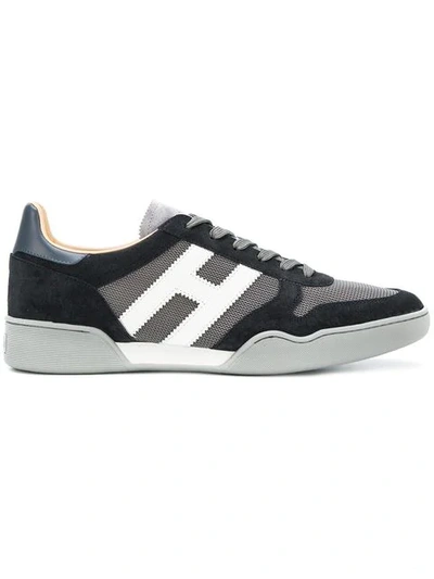 Hogan Panelled Sporty Trainers In Grey
