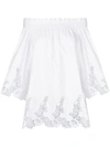 P.A.R.O.S.H P.A.R.O.S.H. LACE HEM BLOUSE - WHITE,D310498COBREN12772315