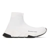 BALENCIAGA White Speed Runners High-Top Sneakers,494371 W05G0