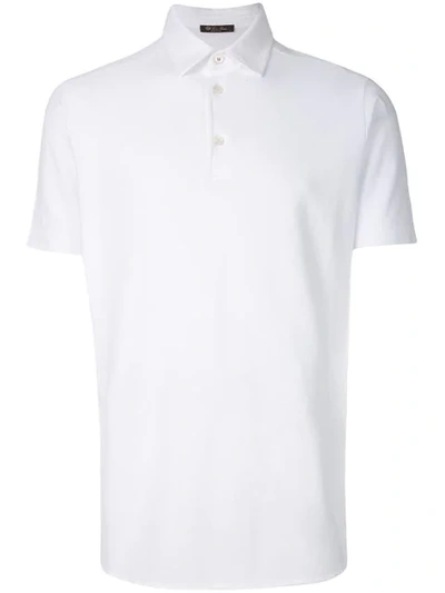 Loro Piana Button Polo Shirt In White