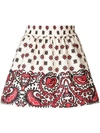 RED VALENTINO RED VALENTINO BANDANA GATHERED SKIRT - NEUTRALS,PR0RA0Z03MS12753933