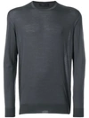 Prada Crew Neck Jumper In Grey