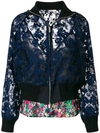 SACAI floral lace bomber jacket,0381012752463