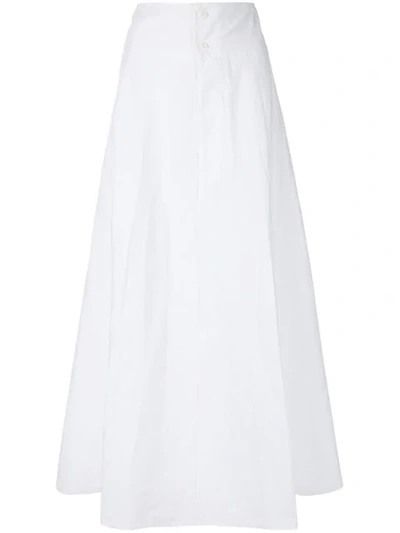 Labo Art Maxi A-line Skirt In White