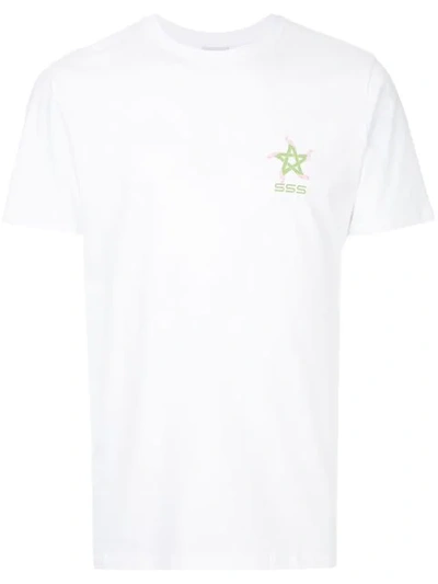 Sss World Corp Pentagram Print T-shirt - White