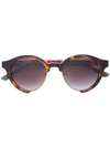 LINDA FARROW round frame tortoiseshell sunglasses,OB47C2SUN12783395