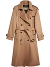 BURBERRY BURBERRY CASHMERE TRENCH COAT - BROWN,406647312767547