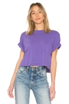 Cotton Citizen Tokyo Crop Tee In Purple