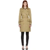 BALMAIN Beige Gabardine Trench Coat,122418 209C