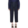 CEDRIC CHARLIER CEDRIC CHARLIER BLUE FRONT ZIP JEANS,310 3935