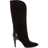 GIVENCHY GIVENCHY BLACK SUEDE TALL BOOTS,BE700GE04F