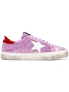 GOLDEN GOOSE PINK MAY GLITTER LEATHER SNEAKERS,G32WS127I712581592