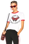 OFF-WHITE OFF-WHITE BUTTERFLY TINY TEE IN WHITE