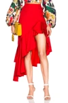 ALEXIS ALEXIS CAMEO SKIRT IN RED
