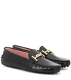 TOD'S GOMMINO DOUBLE T LEATHER LOAFERS,P00317237-12