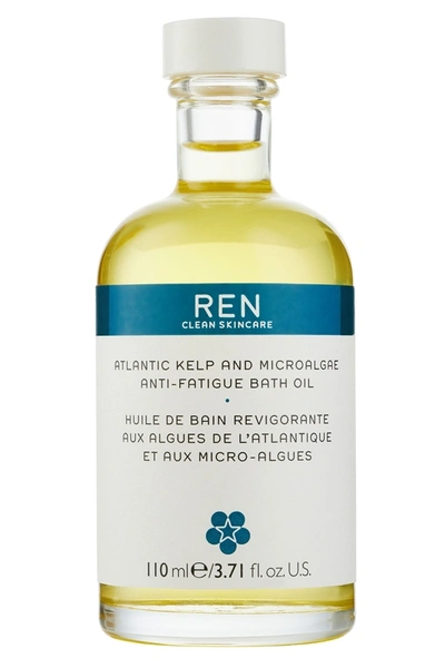 Ren Atlantic Kelp And Microalgae Anti-fatigue Bath Oil 110ml In Sage, Sunflower, Natural