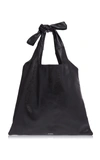 Jil Sander Tie Knot Shoulder Bag In Black