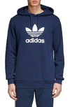 Adidas Originals Adicolor Hoodie With Trefoil Logo In Navy Cx1900 - Navy In Conavy