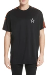 Givenchy Cuban Hells Fire Crewneck Cotton Tee In Black