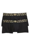 VERSACE 2-PACK LOW RISE TRUNKS,AU10181AC00059