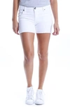 Kut From The Kloth Gidget Raw Hem Shorts In Optic White