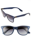 RAY BAN 52MM SUNGLASSES - DARK GREY,RB419552-X