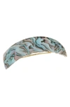 France Luxe 'volume' Rectangle Barrette In South Sea