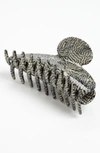 France Luxe 'jumbo Couture' Jaw Clip In Opera Silver