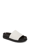 Vagabond Erin White Leather Slider Sandals - White