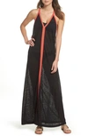 Pitusa Inca Cover-up Maxi Sundress In Black