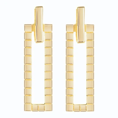 Neola Gold Cube Earrings