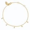 Neola Gold Bracelet With White Topaz Gemstones In Gold