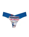 Commando Roses Photo-op Print Thong In Vegas