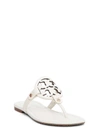 Tory Burch Miller Soft Leather Sandals In Bianco