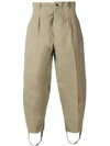 MYAR MYAR TAPERED STIRRUP TROUSERS - GREEN,BF6012427209