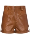 SKIIM Pamela leather mini shorts,PAMELA12647790
