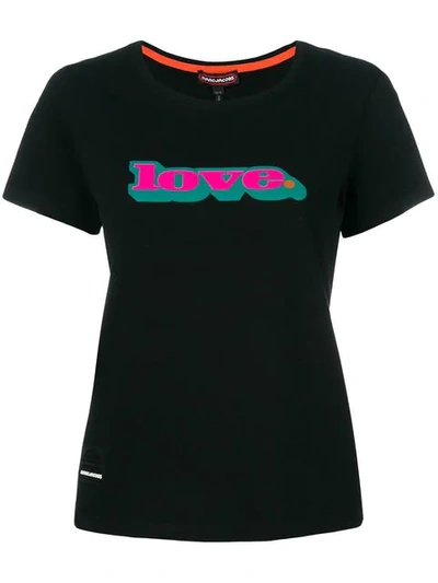 Marc Jacobs Love Printed Cotton-jersey T-shirt In Black
