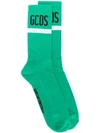 GCDS logo embroidered socks,SS18M01009212766431