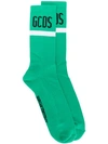 Gcds Logo Embroidered Socks
