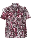 KENZO KENZO PAISLEY PRINT BLOUSE - RED,F852TO09651D12765586