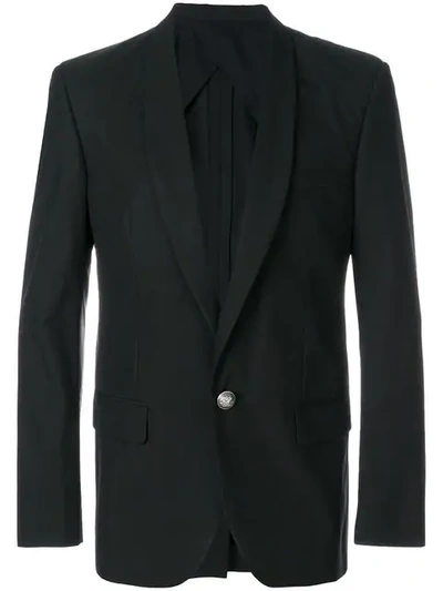 Balmain Classic Single-breasted Blazer In Black