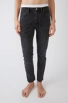 Acne Studios River Used Blk3 Color In Slim Tapered Fit Jeans