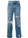 STELLA MCCARTNEY DISTRESSED CROPPED JEANS,475195SKH3912777113