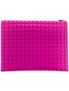 NO KA'OI LARGE GRID TEXTURED POUCH,P3ABSNOKW38432A012749774