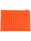 NO KA'OI LARGE GRID TEXTURED POUCH,P3ABSNOKW60203A012749779