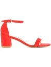 Stuart Weitzman Simple Sandals In Red