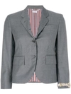 THOM BROWNE CLASSIC SINGLE BREASTED SPORT COAT WITH WRISTWATCH APPLIQUE IN SUPER 120’S TWILL,FBC010E0062612476225