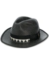 Borsalino Quito Medium Brim Straw Panama Hat In Black