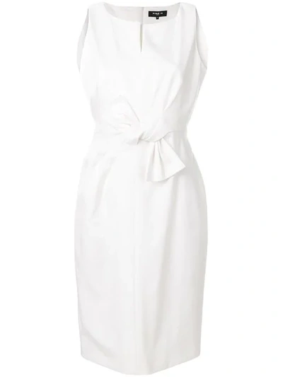 Paule Ka Front Bow Fitted Dress