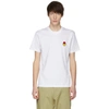 AMI ALEXANDRE MATTIUSSI AMI ALEXANDRE MATTIUSSI WHITE LIMITED EDITION SMILEY EDITION PATCH T-SHIRT,SMIJ109.71.100